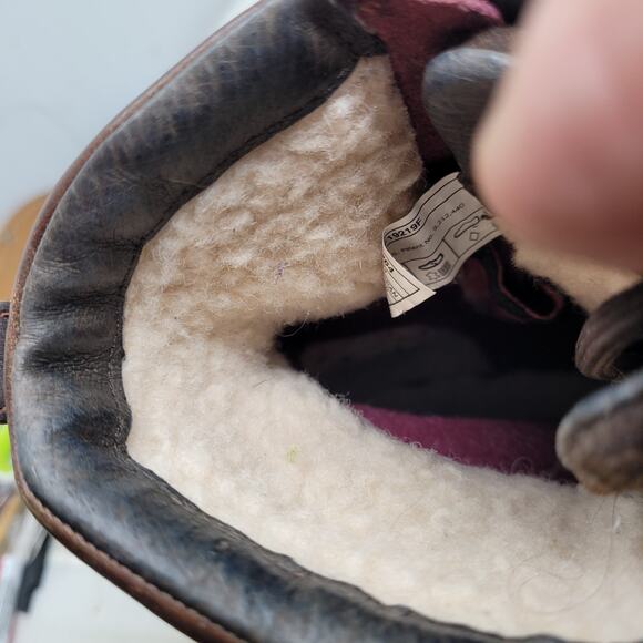 UGG Women's Sz 8 Kesey Brown Leather Waterproof shearling Boots 1005264 99% EXC! - Picture 9 of 9